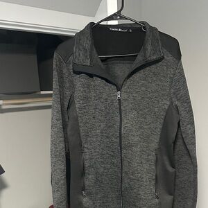 Beverly Hills Polo Club Charcoal Zip-Up Sweater